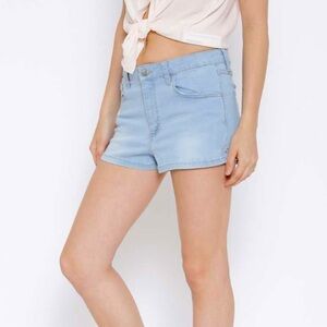Forever 21 Light Wash Jean Shorts Size L NWT baggy Y2K Cute Denim Summer